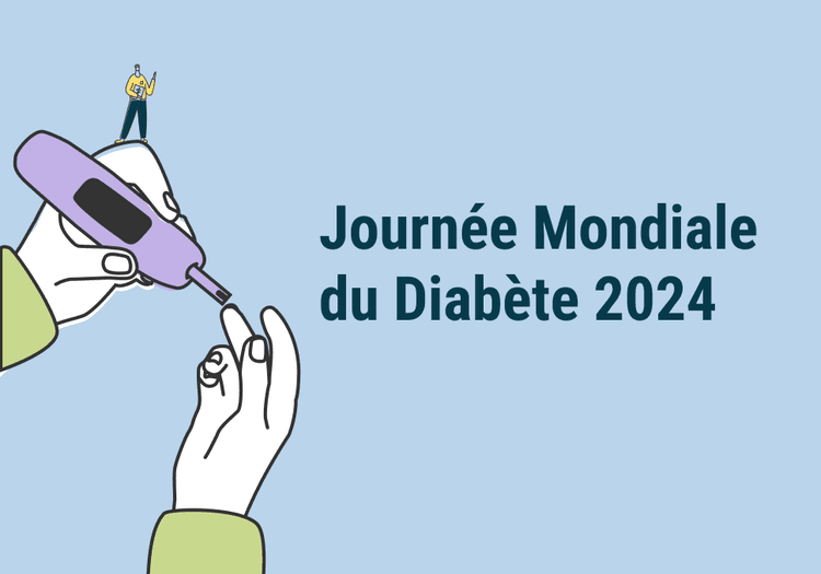 Sur l'image, nous pouvons lire : Journée Mondiale du Diabète 2024