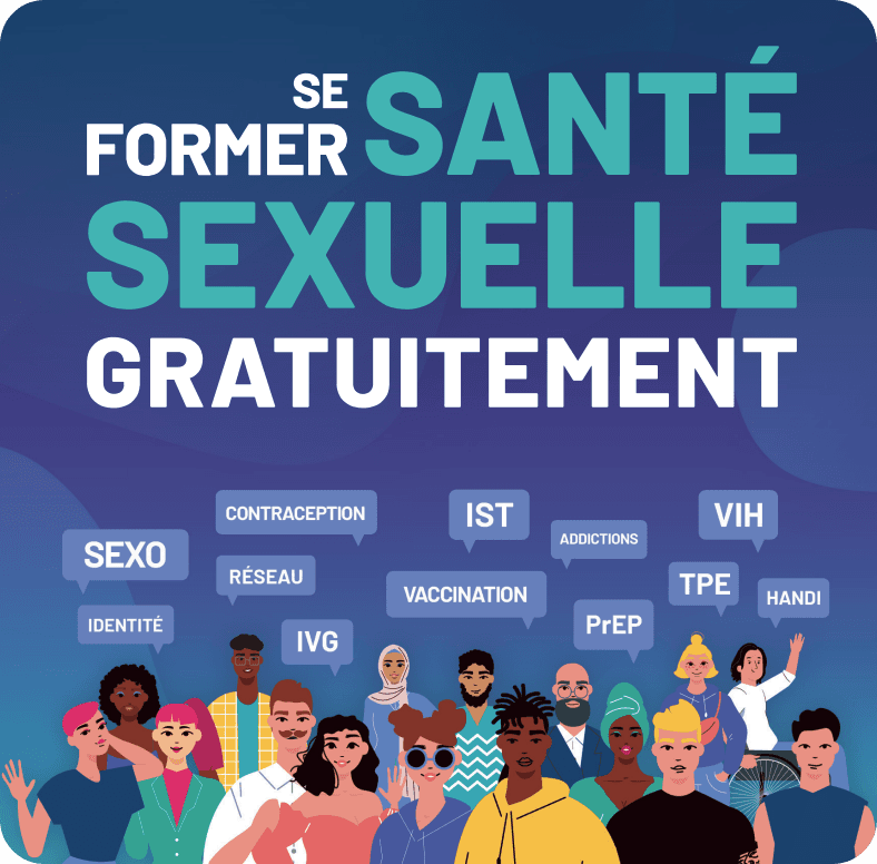 Photo d'une population locale en train de parler entre eux des maladies sexuellement transmissibles.