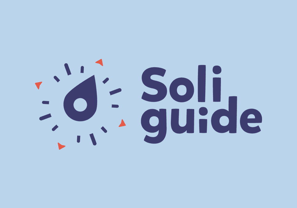Sur l'image, nous pouvons voir le logo de "Soliguide".