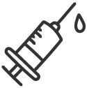 Sur l'image, nous pouvons voir une seringue en guise d'illustration pour la vaccination.